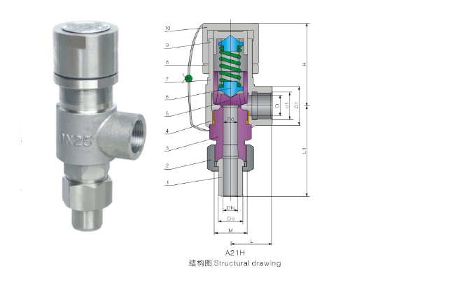 螺纹连接弹簧微启式安全阀