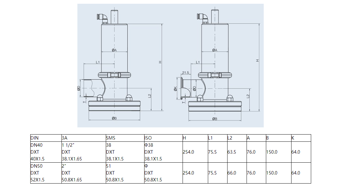 气动罐底阀 气动罐底阀