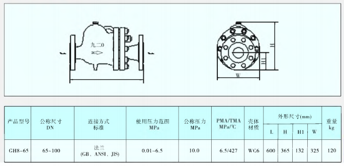 GH8杠杆浮球式蒸汽疏水阀 GH8杠杆浮球式蒸汽疏水阀