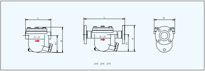 J3N/J5N/J7N自由浮球式蒸汽疏水阀（低压系列）