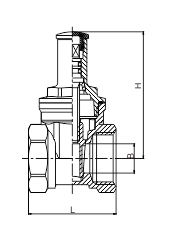 Z15W-10/16/20/25/40/64/100/160T型黄铜/青铜带锁内螺纹手动闸阀